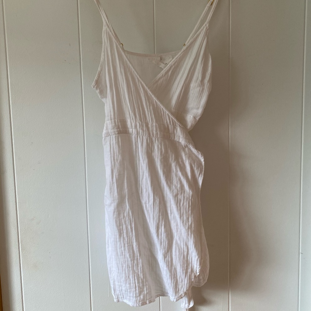 Acacia Swimwear white linen dress